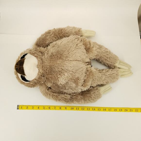 Adventure Planet Beige Sloth Plush 14" Stuffed Animal Toy Realistic - Picture 10 of 10